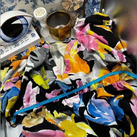 🆕 STINE GOYA 🧿 NWOT Veroma Printed Crepe Midi Dress - Size S - Picture 15 of 16